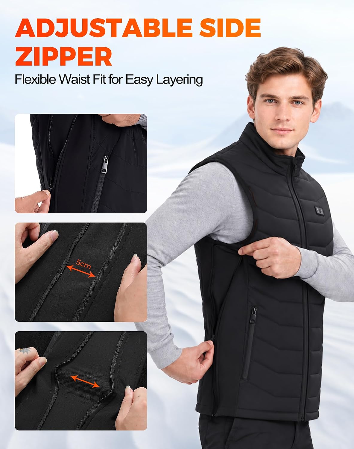 Thumbnail 1 de CKARTIC Men's Heated Vest, 15 Heating Zones, 3 Heat Levels