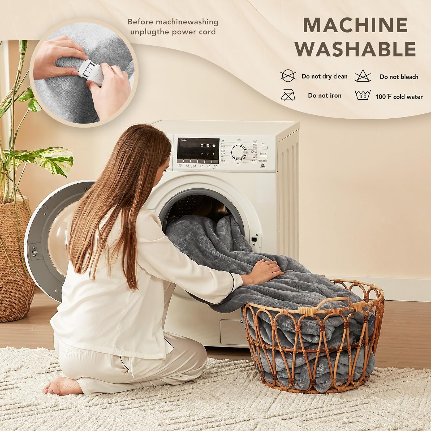 Thumbnail 6 de Homemate Heated Blanket 50x60 Electric Throw