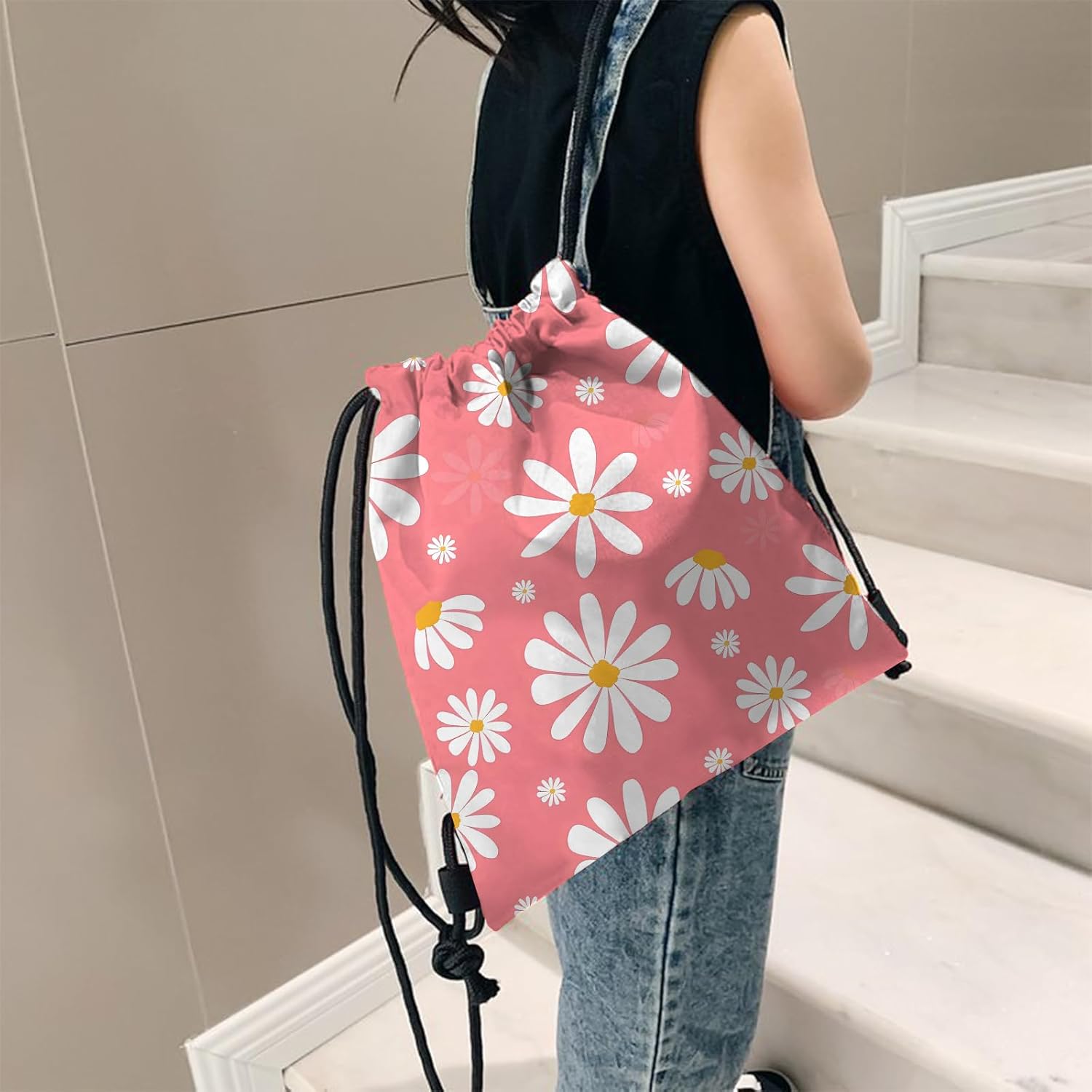 Thumbnail 4 de BHAHB Drawstring Backpack: Waterproof 13x17in String Bag for Beach, Swim and Travel