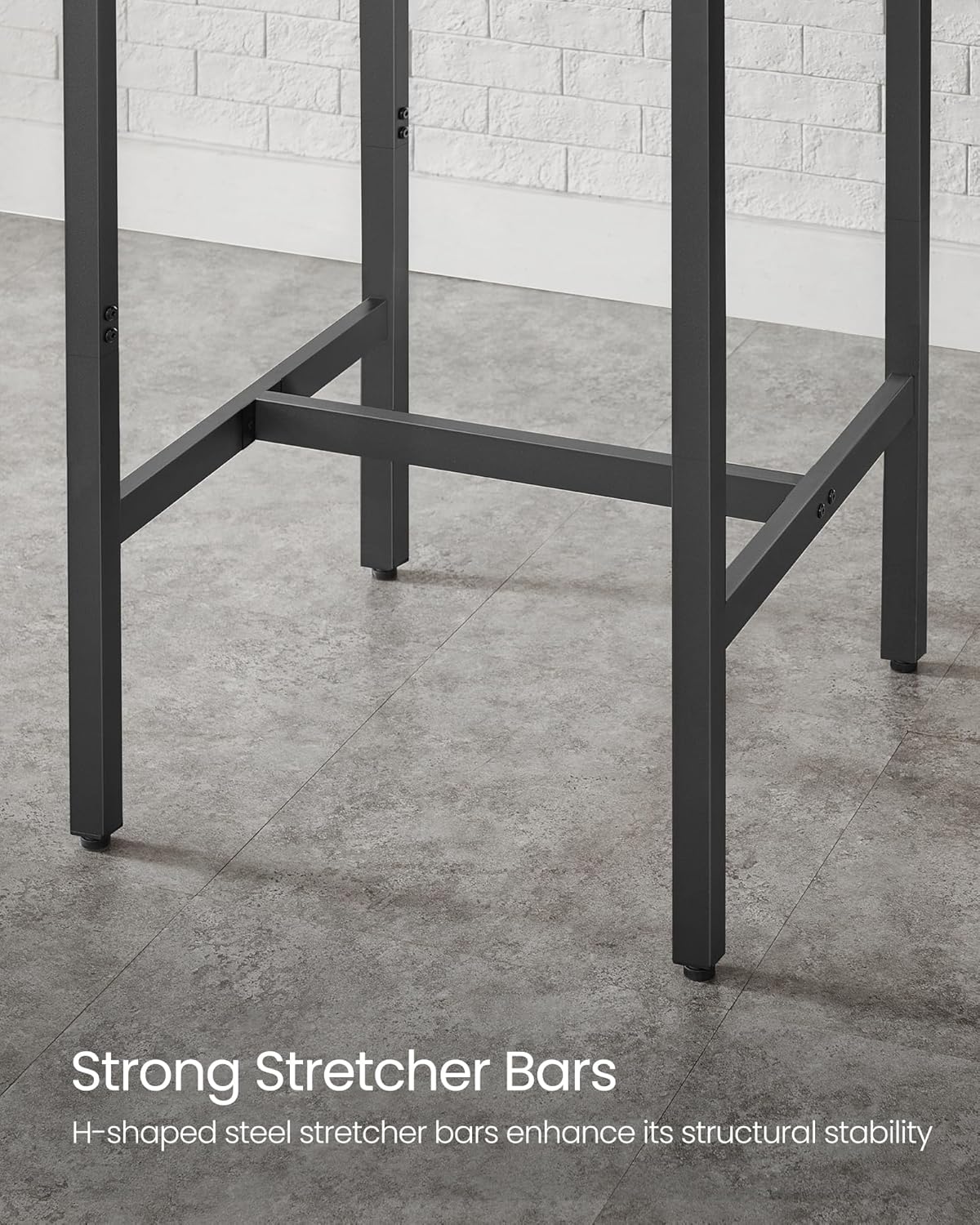 Thumbnail 3 de VASAGLE LBT035K01 square tall bar table 60×60 cm