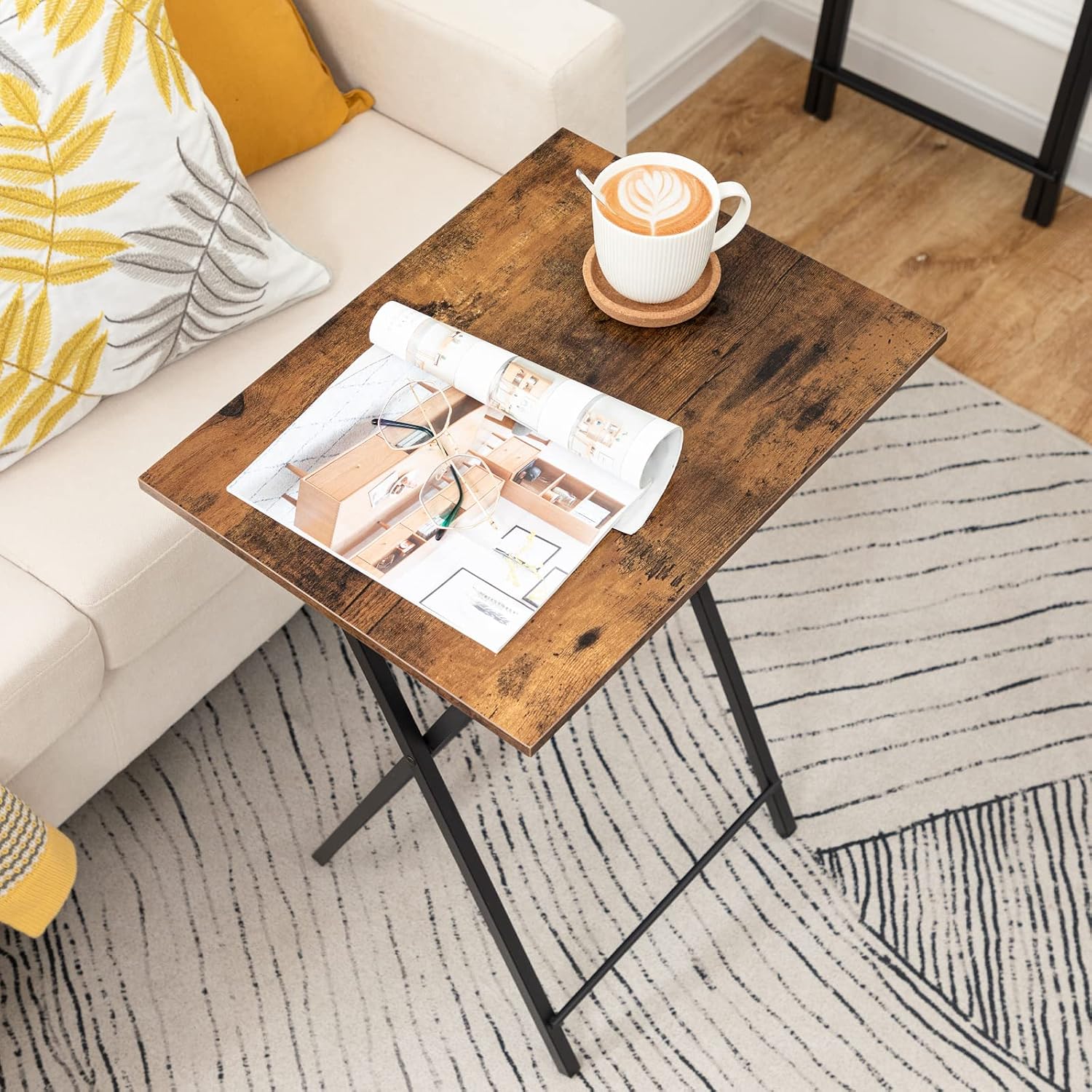 Detalle 2 de HOOBRO EBF25BZ01 Side Table 48 x 36 cm
