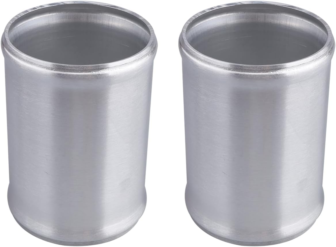 Detalle de AC PERFORMANCE 2.75" (70mm) OD Aluminum Alloy Hose Joiner Silicone Pipe Connector Bead – 4" Length, Pack of 2