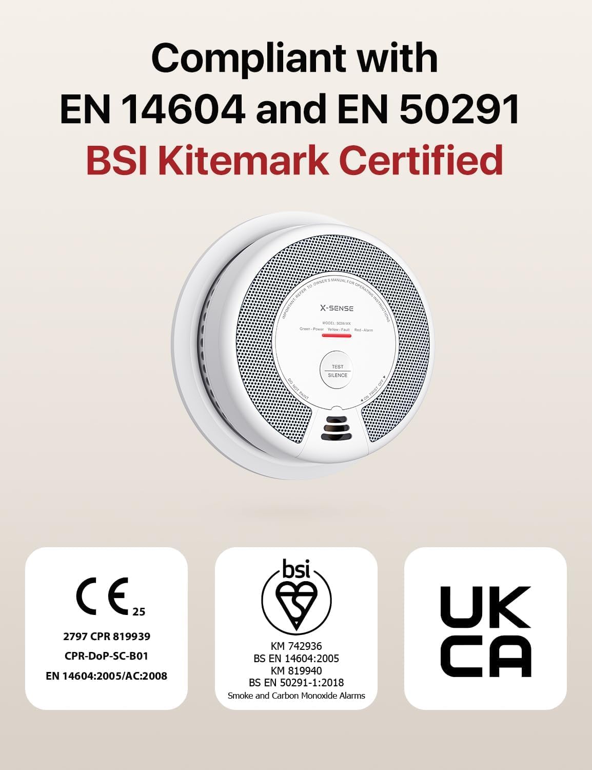 Thumbnail 1 de X-Sense SC06-WX Wi-Fi Smoke & Carbon Monoxide Alarm (Smart App), 2-Pack