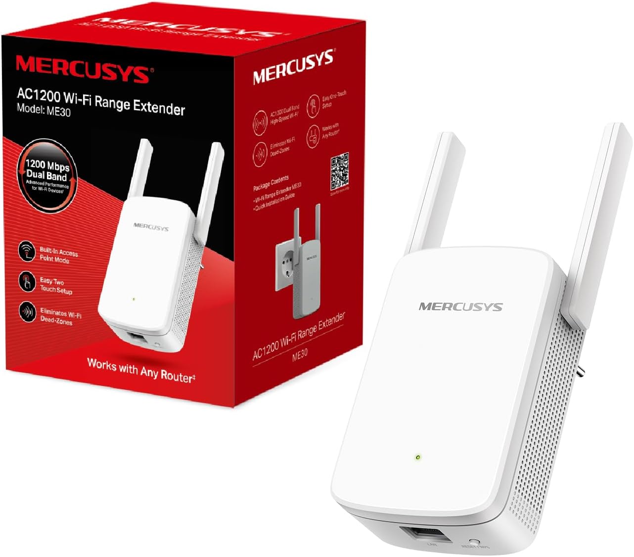 MERCUSYS TP-Link ME30 Répéteur WiFi AC1200