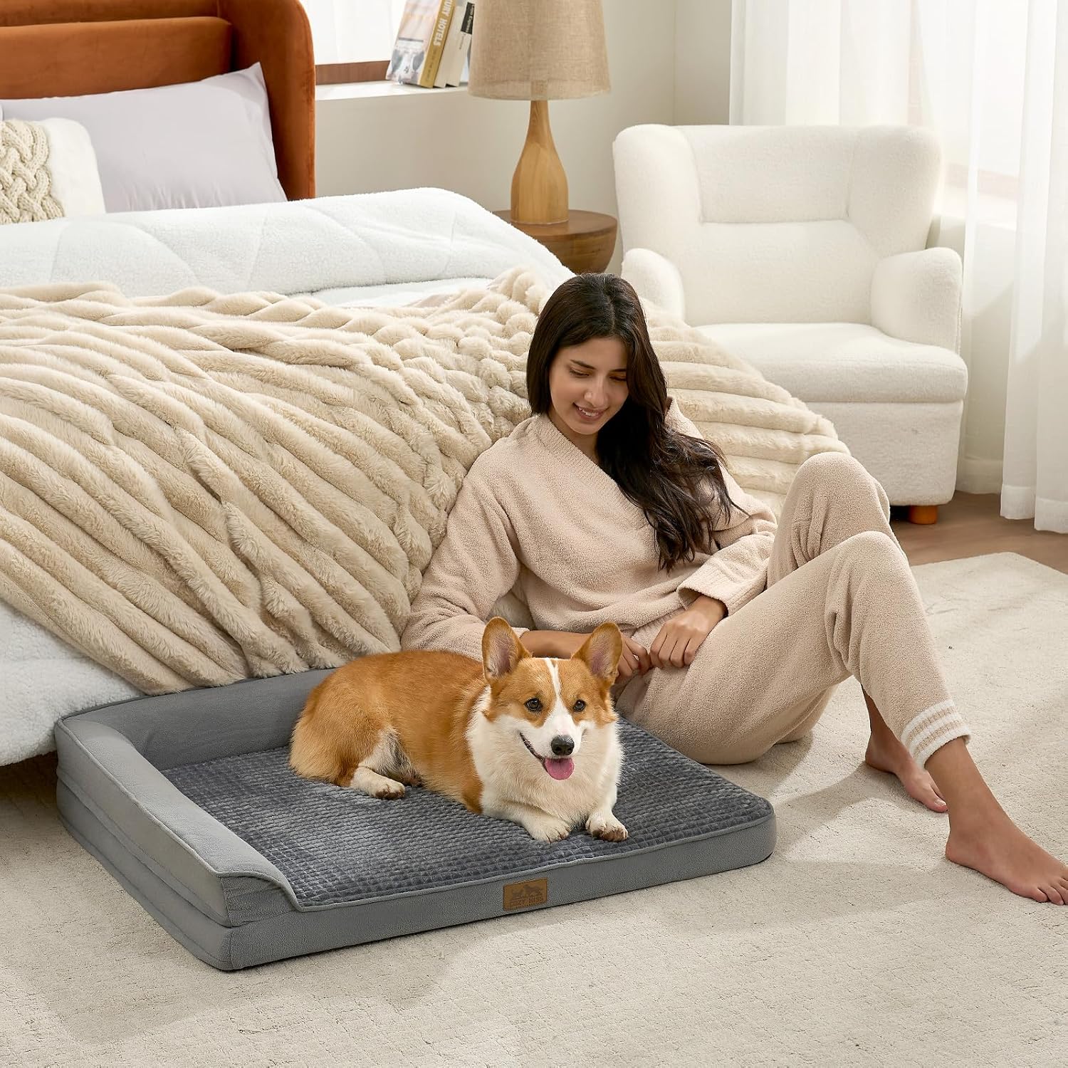 Detalle de COZY KISS Hundebett Orthopädisch U-Form
