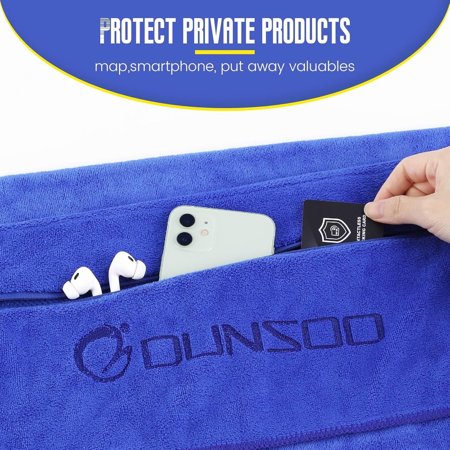 Detalle de DUNSOO Fitness Handtuch 120x50 cm 🏋
