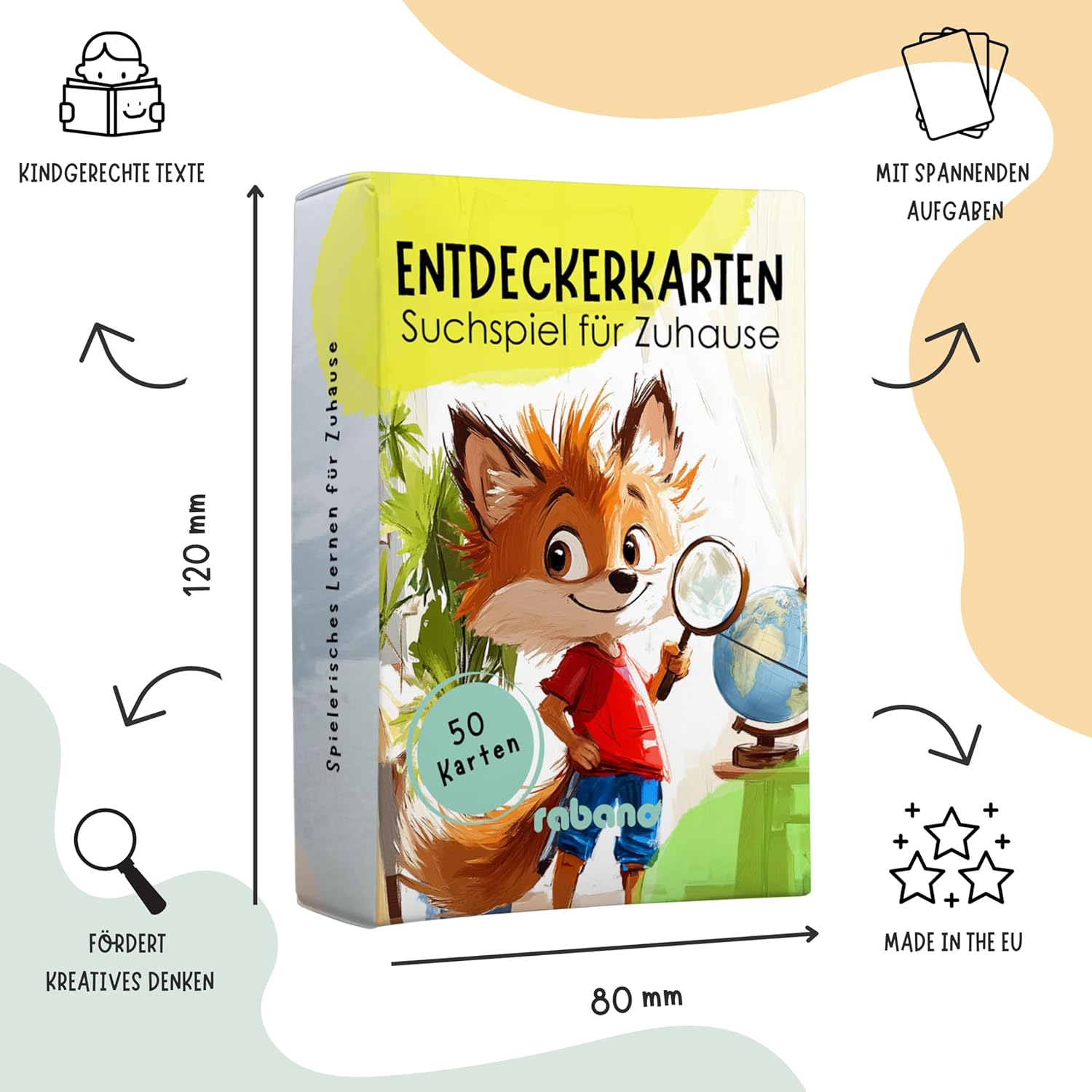 Thumbnail 4 de 50 Entdeckerkarten für Kinder – Schatzsuche Spiel 🎲