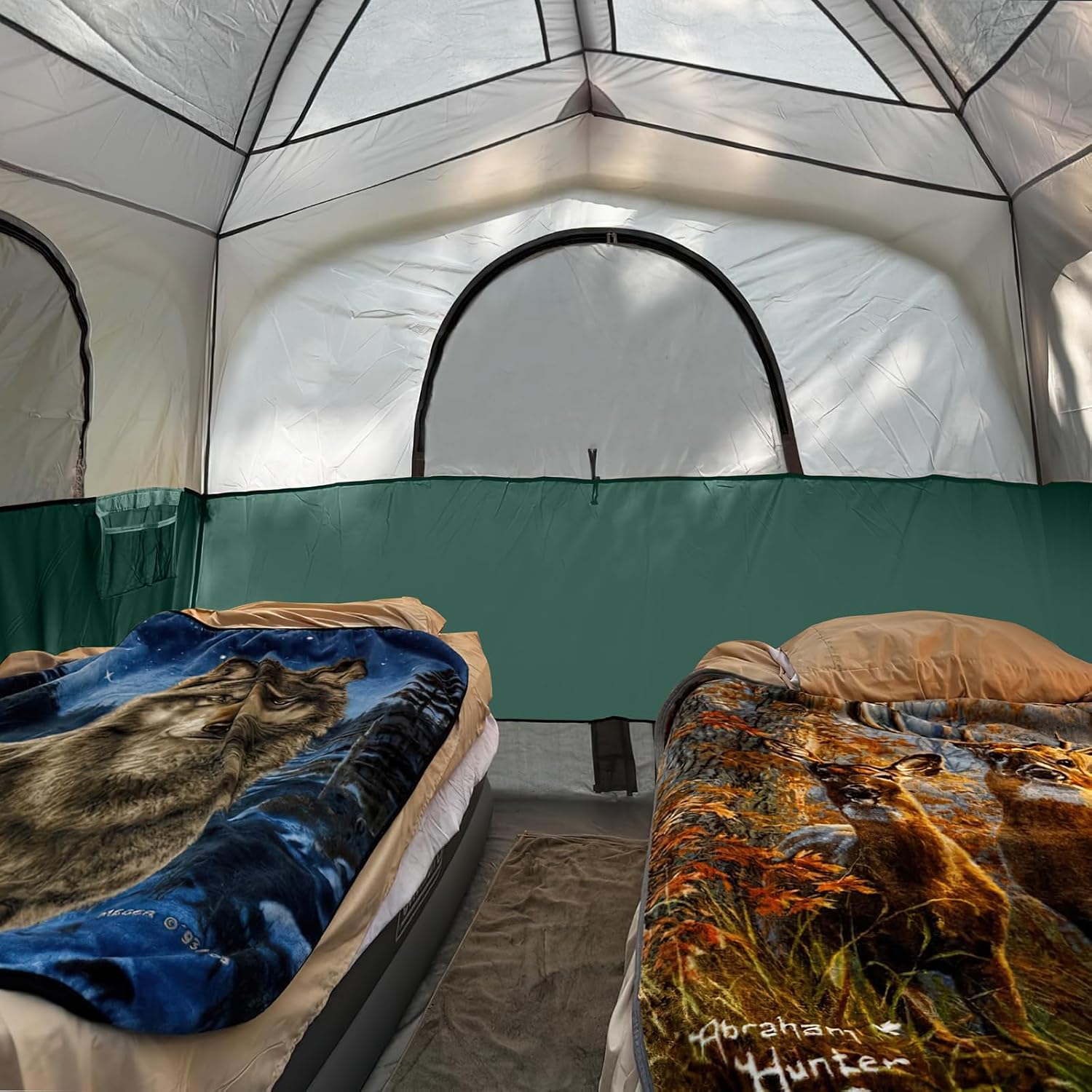 Detalle de UNP 6 Person Camping Tent: Waterproof Family Cabin with Rainfly, 10' x 9' x 78