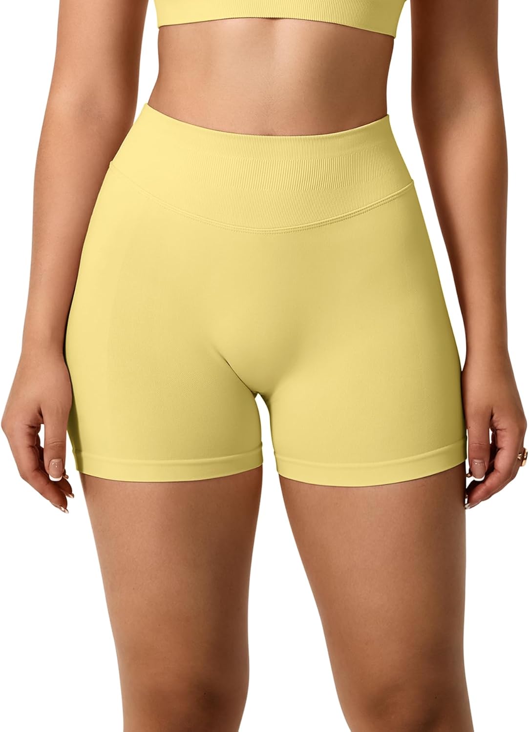 Thumbnail 2 de TAYOEA Sport Shorts Damen mit Scrunch-Effekt, Push-Up & Butt-Lifting – kurze nahtlose Gym-Shorts für Workout, Yoga & Alltag