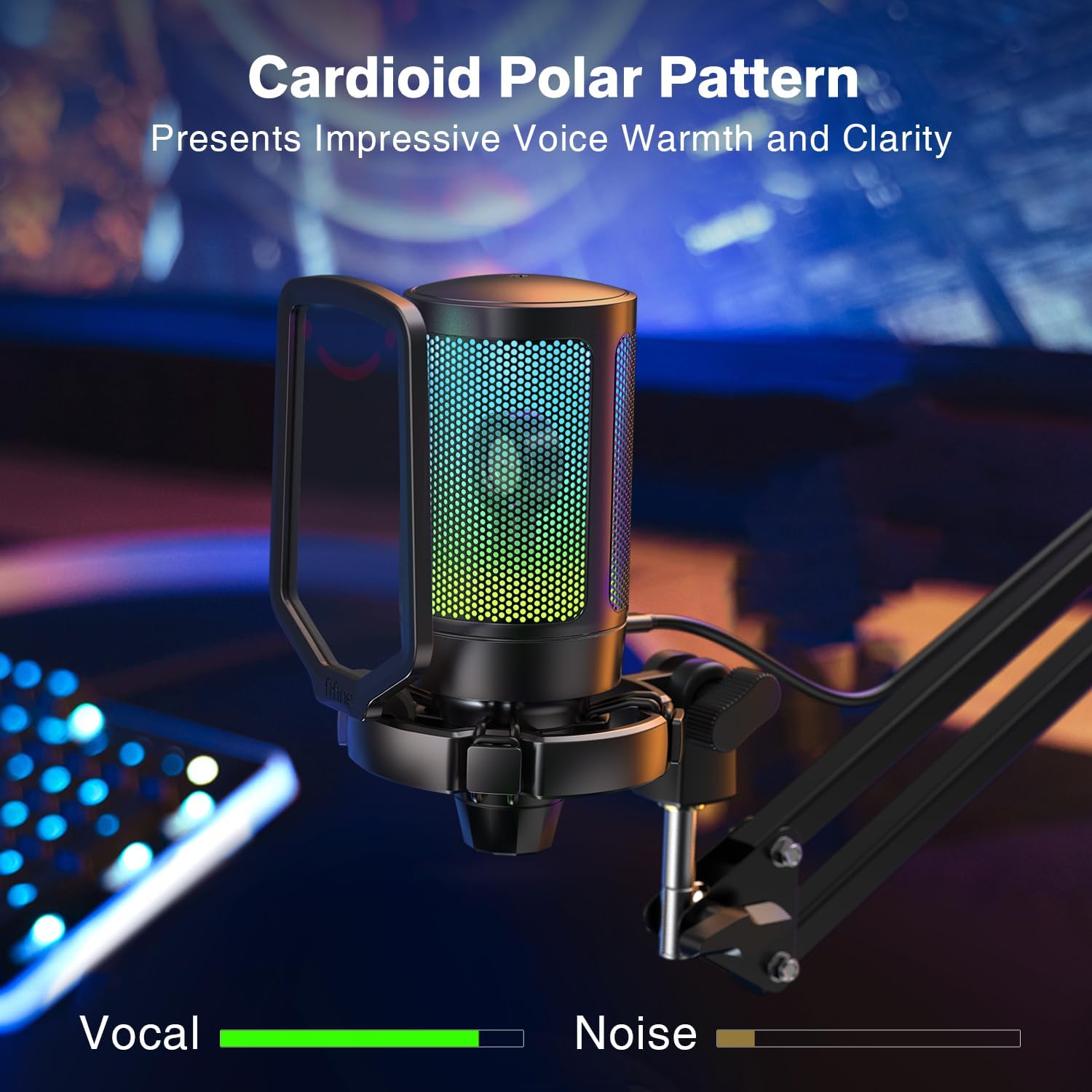 Thumbnail 4 de FIFINE A6T USB Gaming Condenser Microphone Kit with RGB and Boom Arm