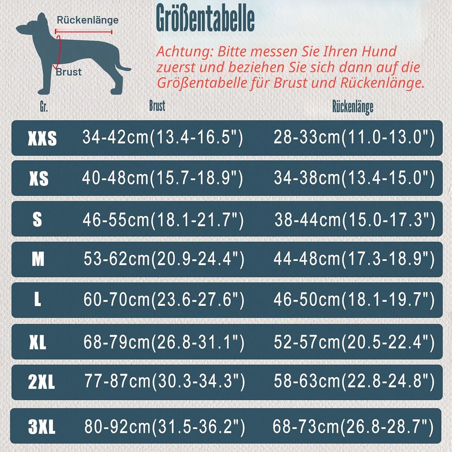 Detalle de Axcimond Hundebody nach Op – Leckschutz und Wundschutz fürs Hundebäuchlein, blau, Größe M