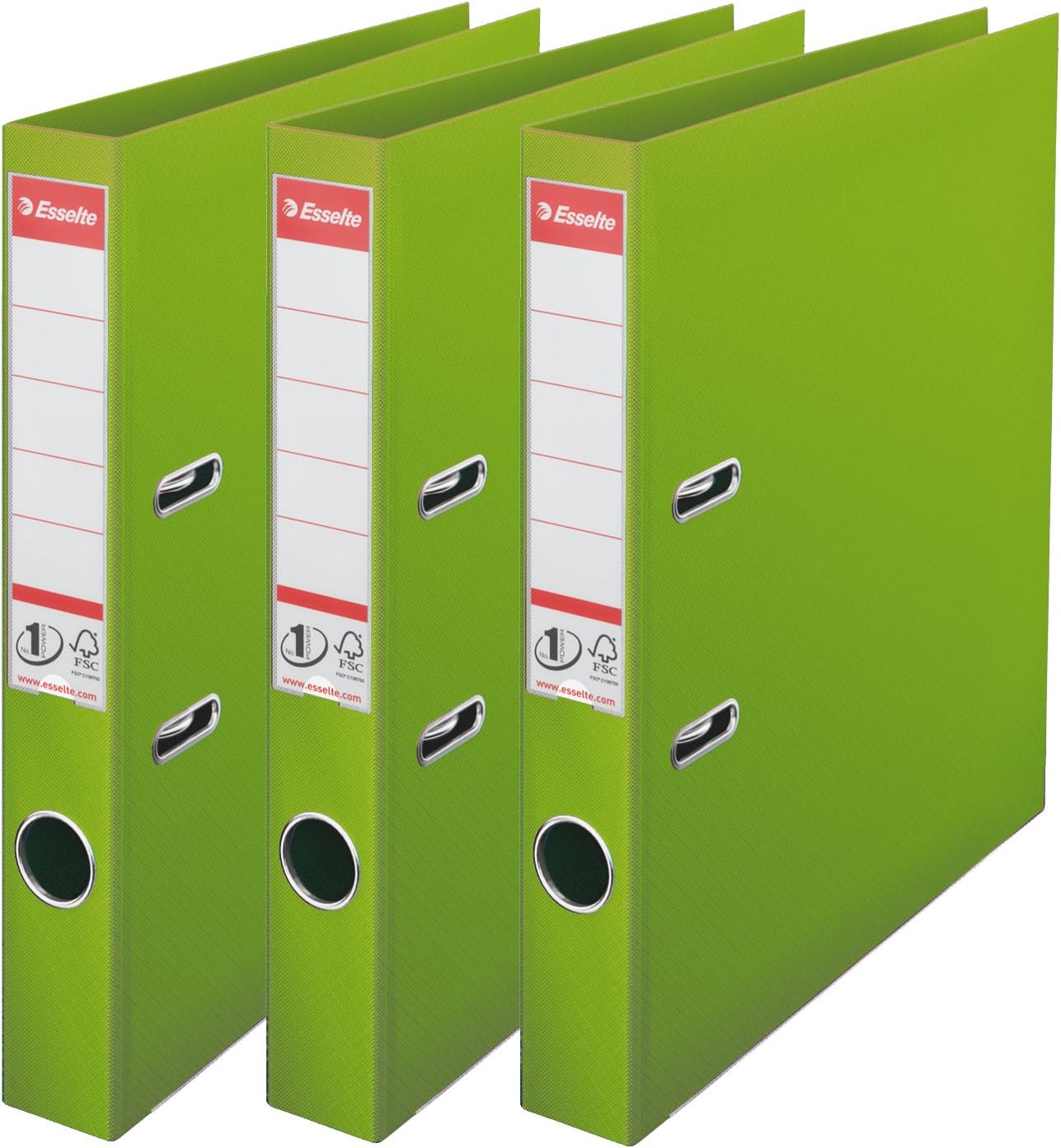 Detalle 2 de Esselte Nº1 Power – Pack de 3 classeurs à levier violet (75 mm) – A4