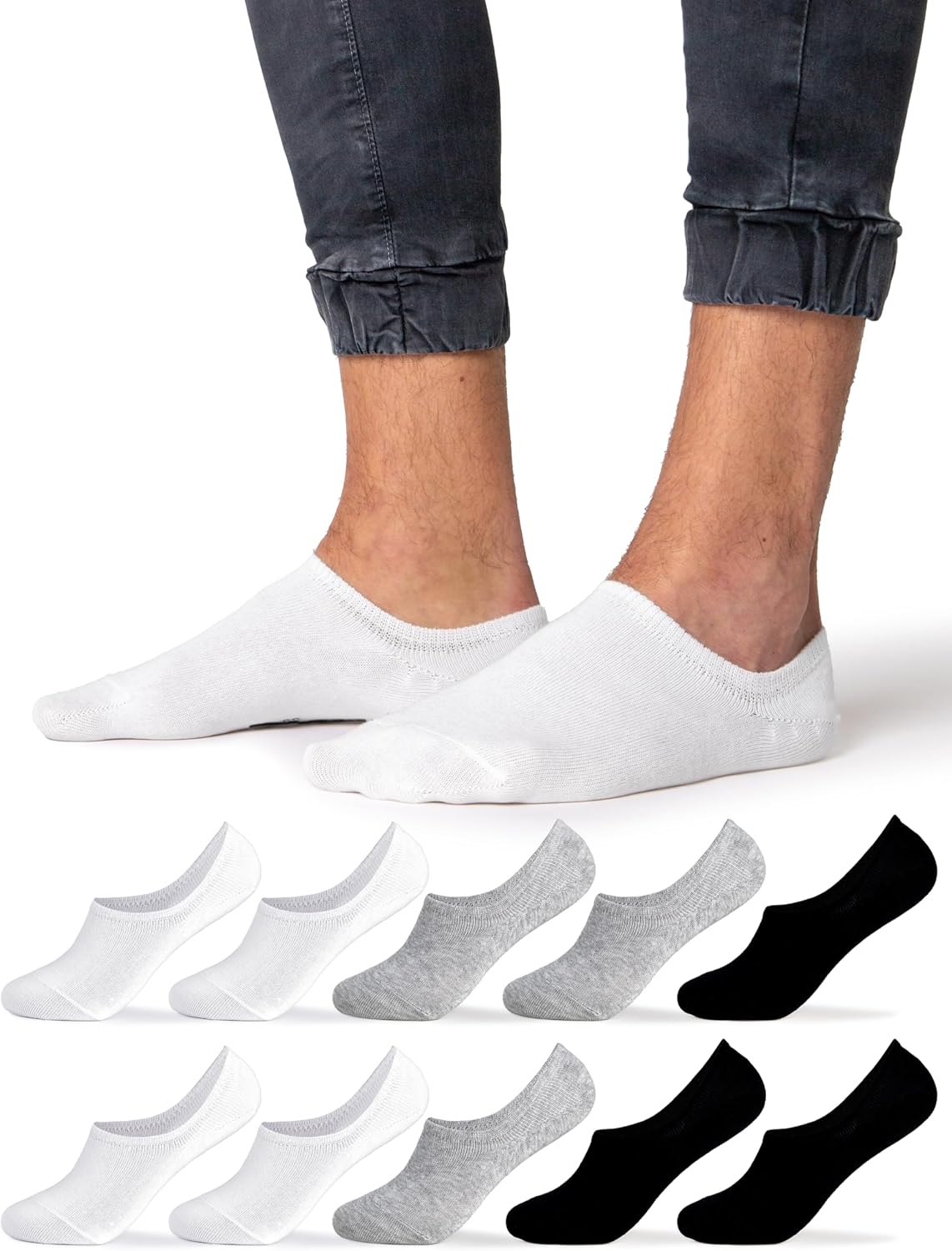 Detalle de Occulto Strolch Calcetines Invisibles Hombre 10 pares