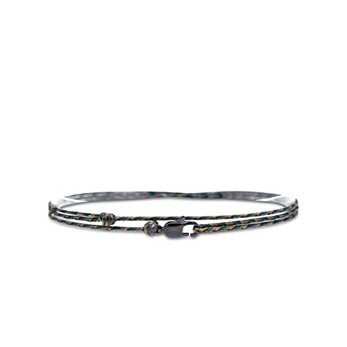 Detalle de Bracciale Made by Nami Sottile da Uomo e Donna con Chiusura a Clip – Tessuto Minimalista, 100% Impermeabile