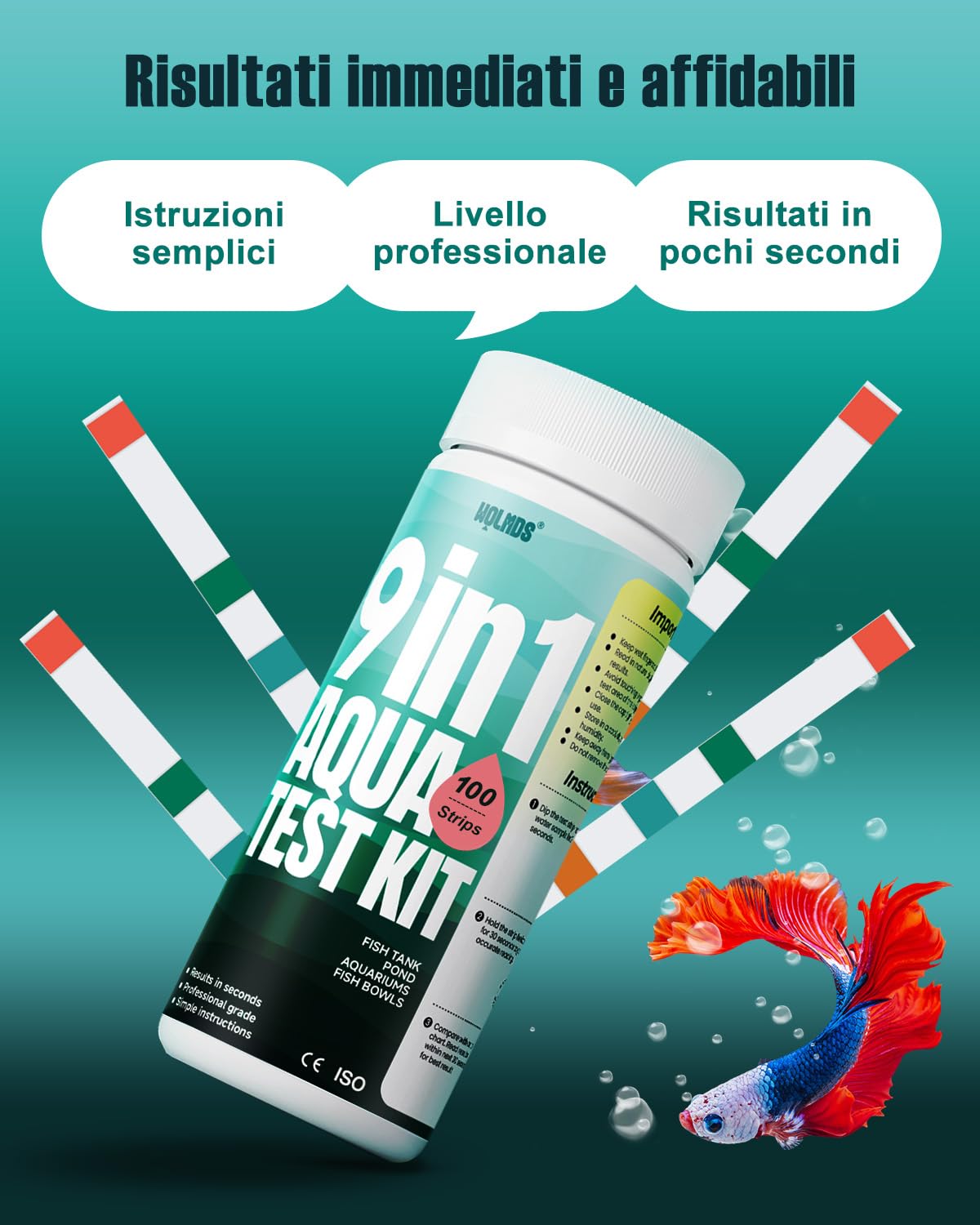 Detalle 2 de Wolmds Kit Test Acqua 9‑in‑1 🧪