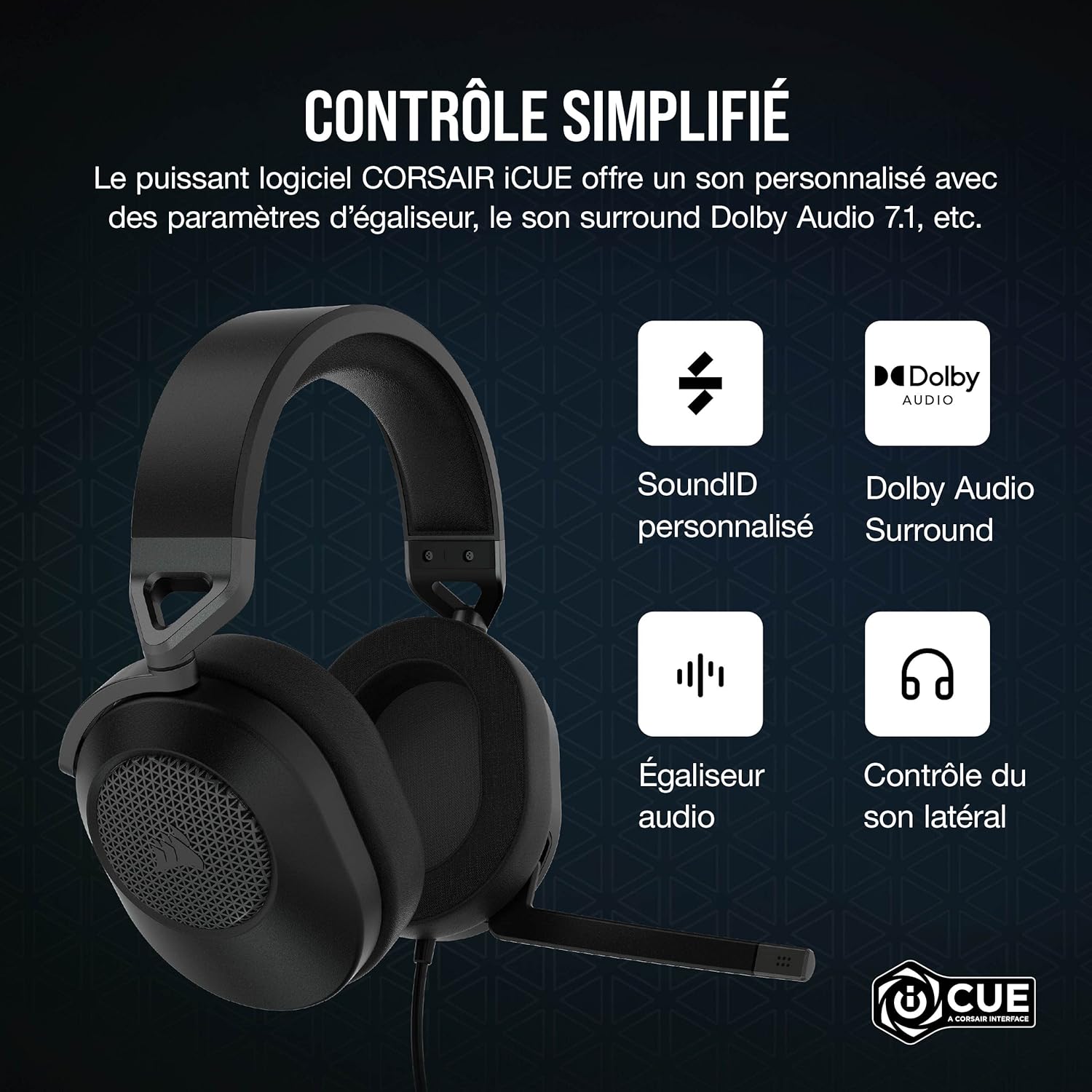 Thumbnail 6 de Corsair HS65 Surround Casque de Jeu Filaire