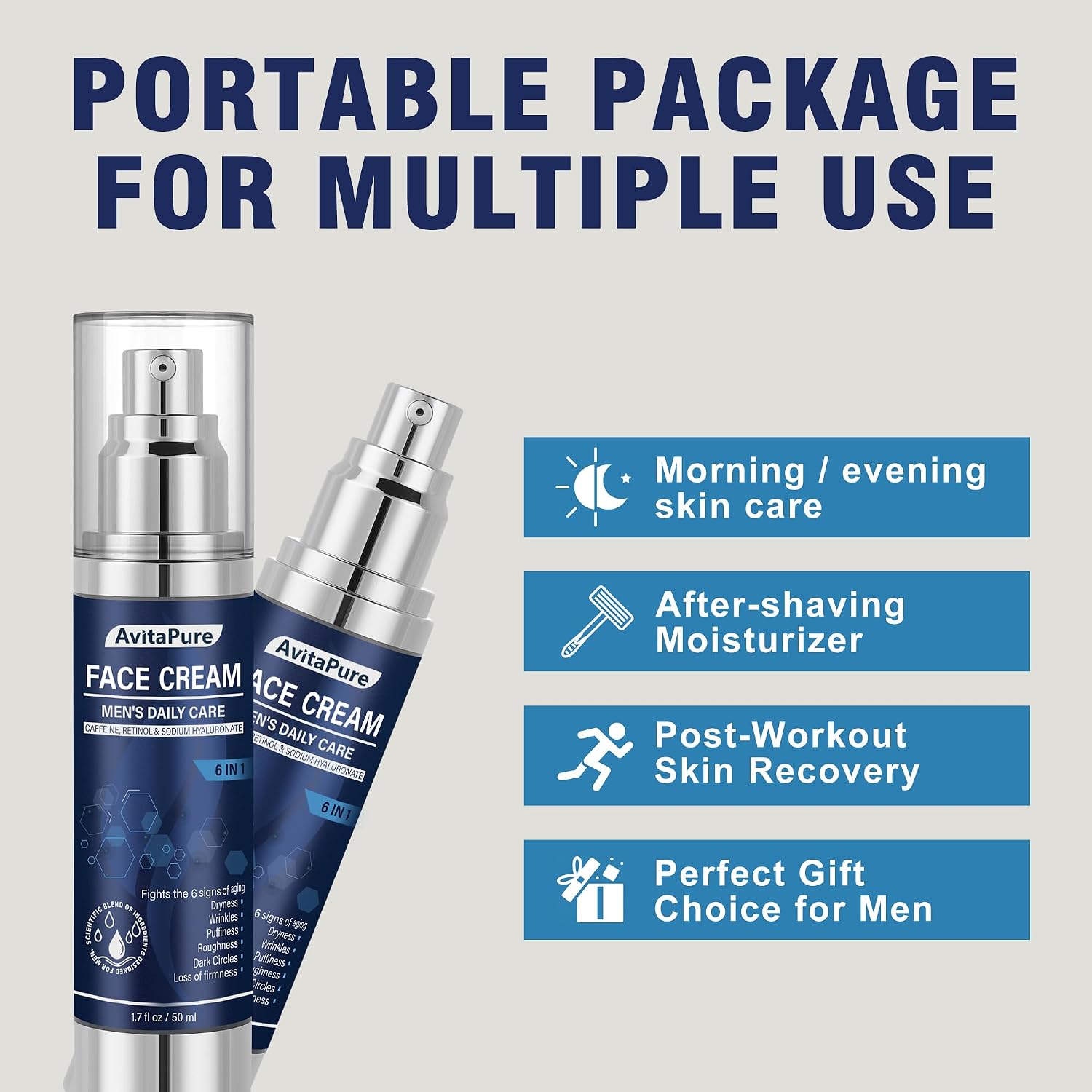 Detalle de 6-in-1 Caffeine Retinol Face Cream 1.7 oz