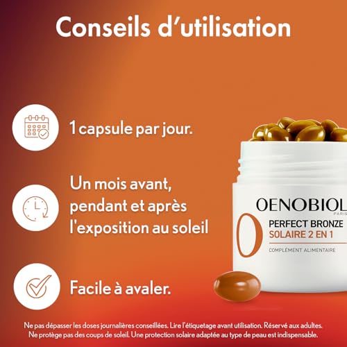 Thumbnail 6 de OENOBIOL 2-en-1 Autobronzant + Préparateur Solaire Perfect Bronze – 2 mois