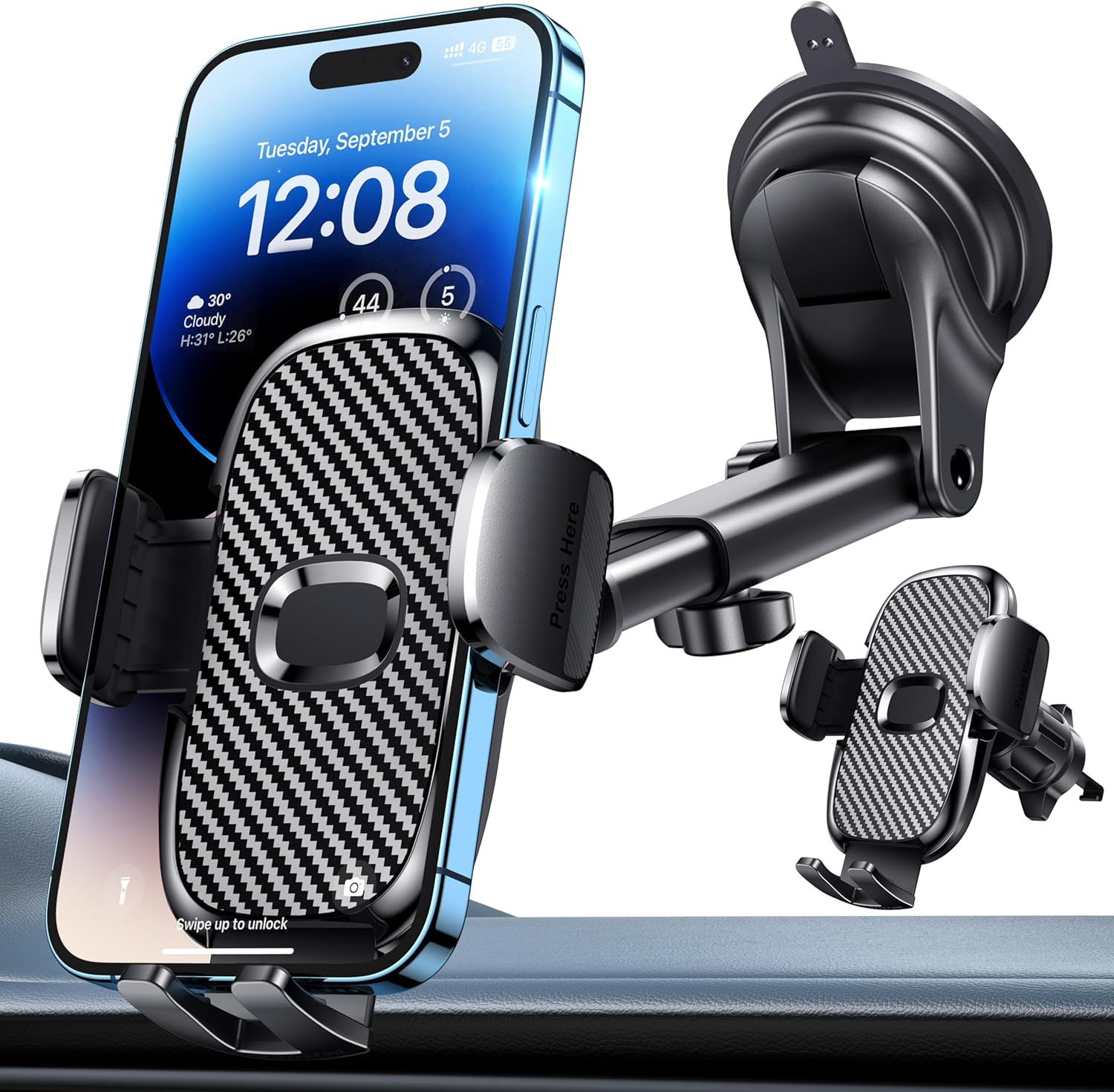 Detalle de FESIYOYE Car Phone Holder 360° suction