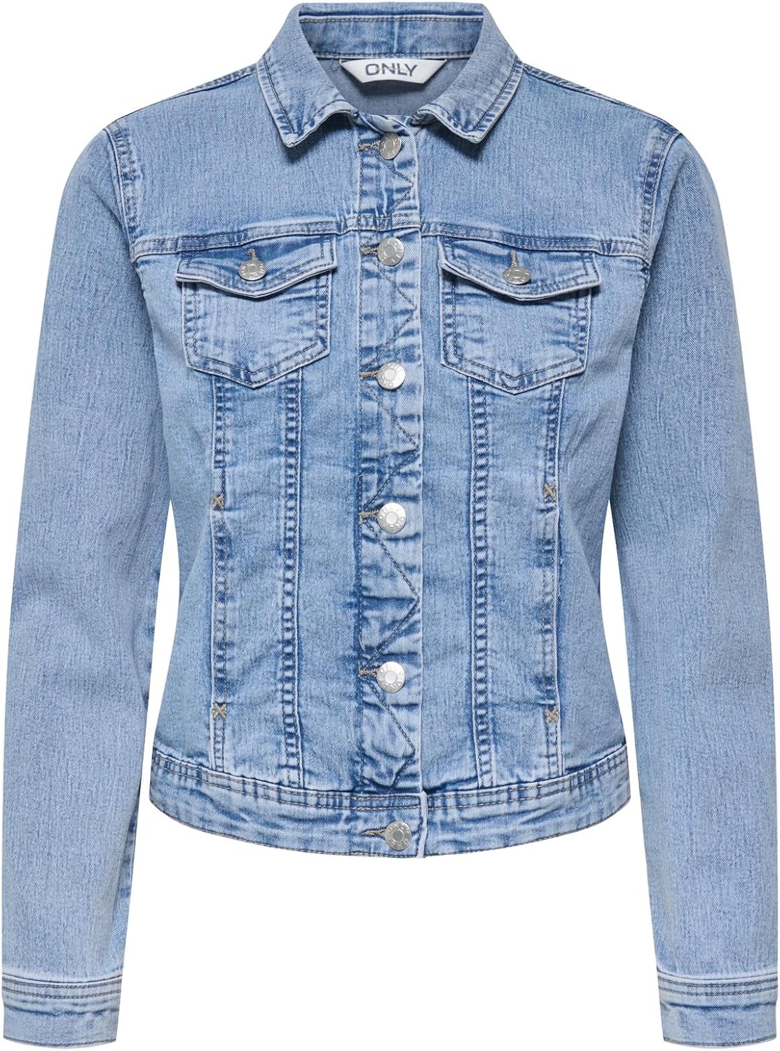 Detalle 2 de ONLY Female Jeansjacke ONLWONDER – Jeansjacke mit Fly-Away Kragen
