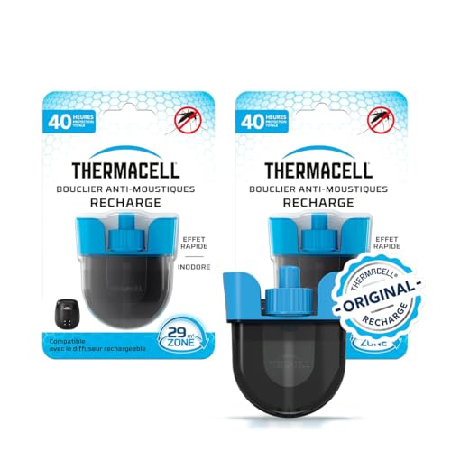 Detalle de Thermacell Recharge Liquide Anti-Moustiques et Moustiques Tigres – 80 h