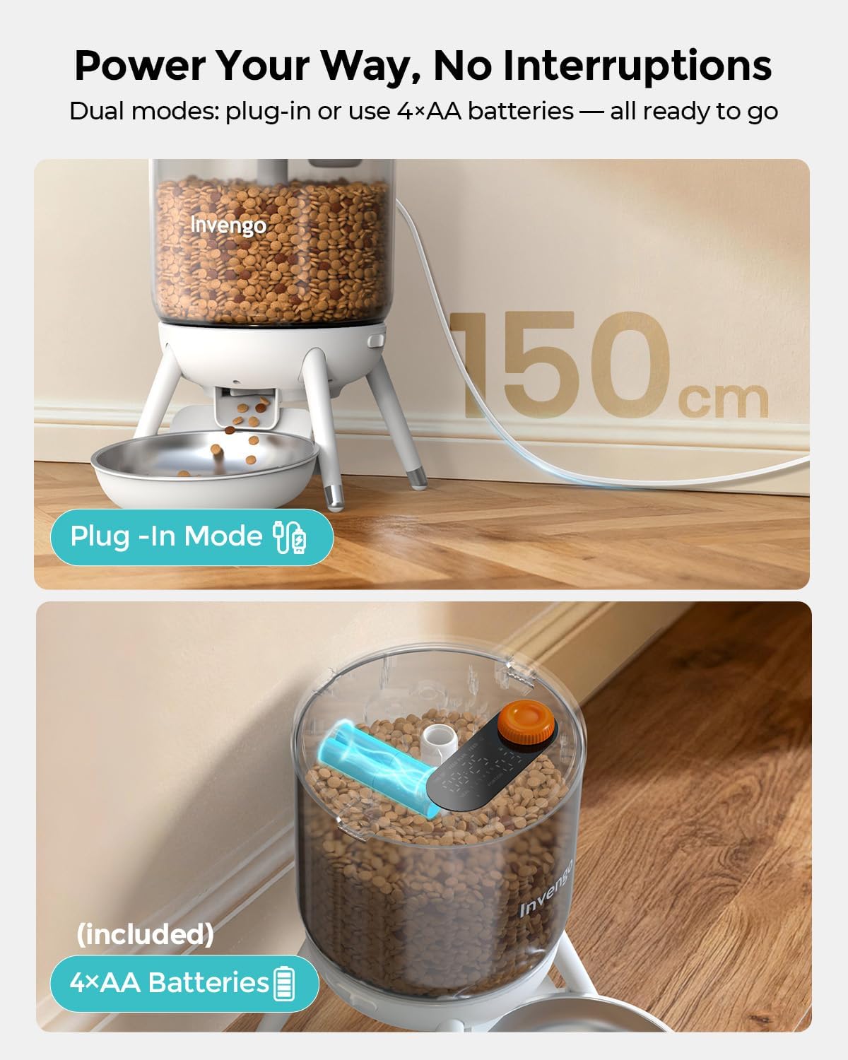 Detalle de Invengo Automatic Cat Feeder 3L