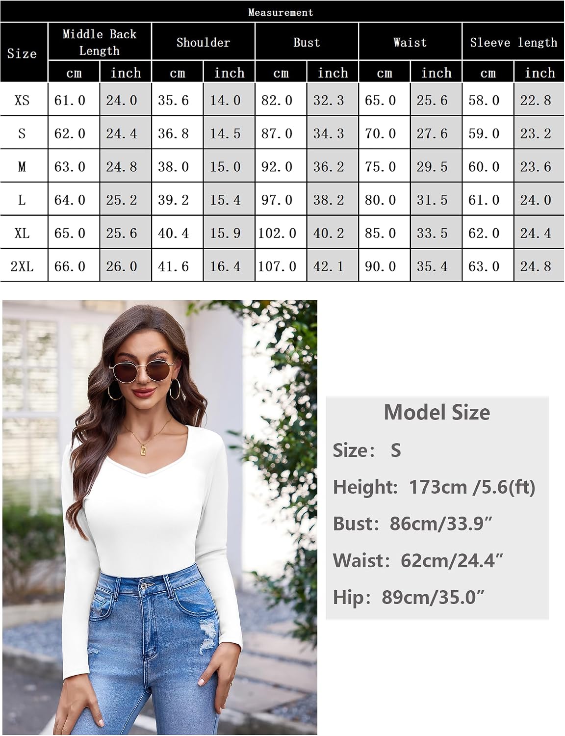 Detalle 2 de Aottori Haut Thermique Femme à Manches Longues — Tee-shirt léger et slim pour l’hiver et l’automne