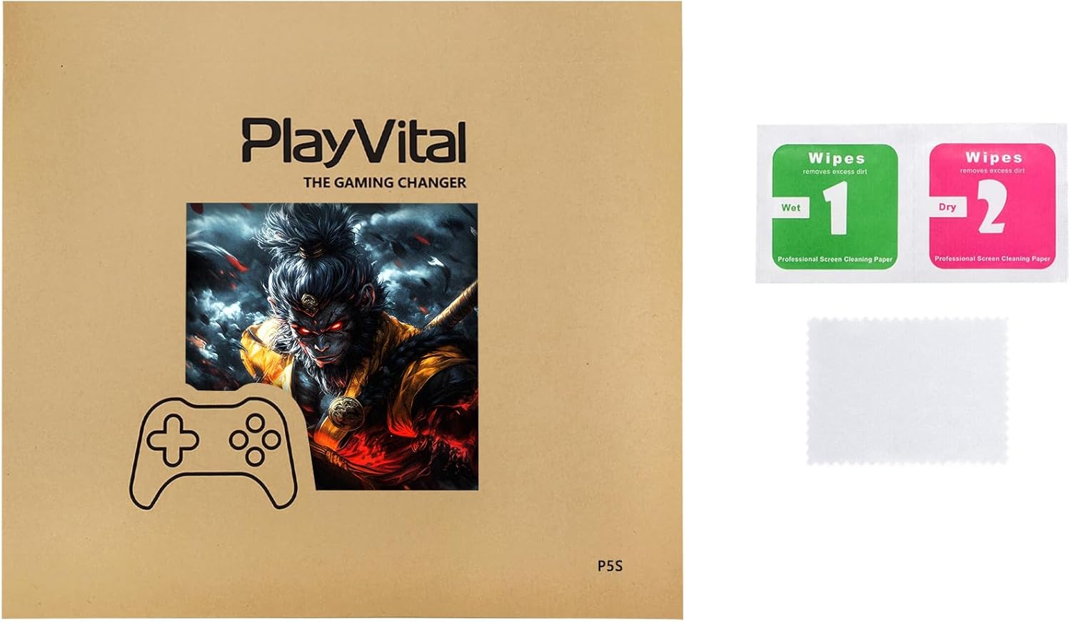 Thumbnail 5 de PlayVital Skin Sticker for PS5 Slim Console Disc Edition – Wasteland & Cloudstorm
