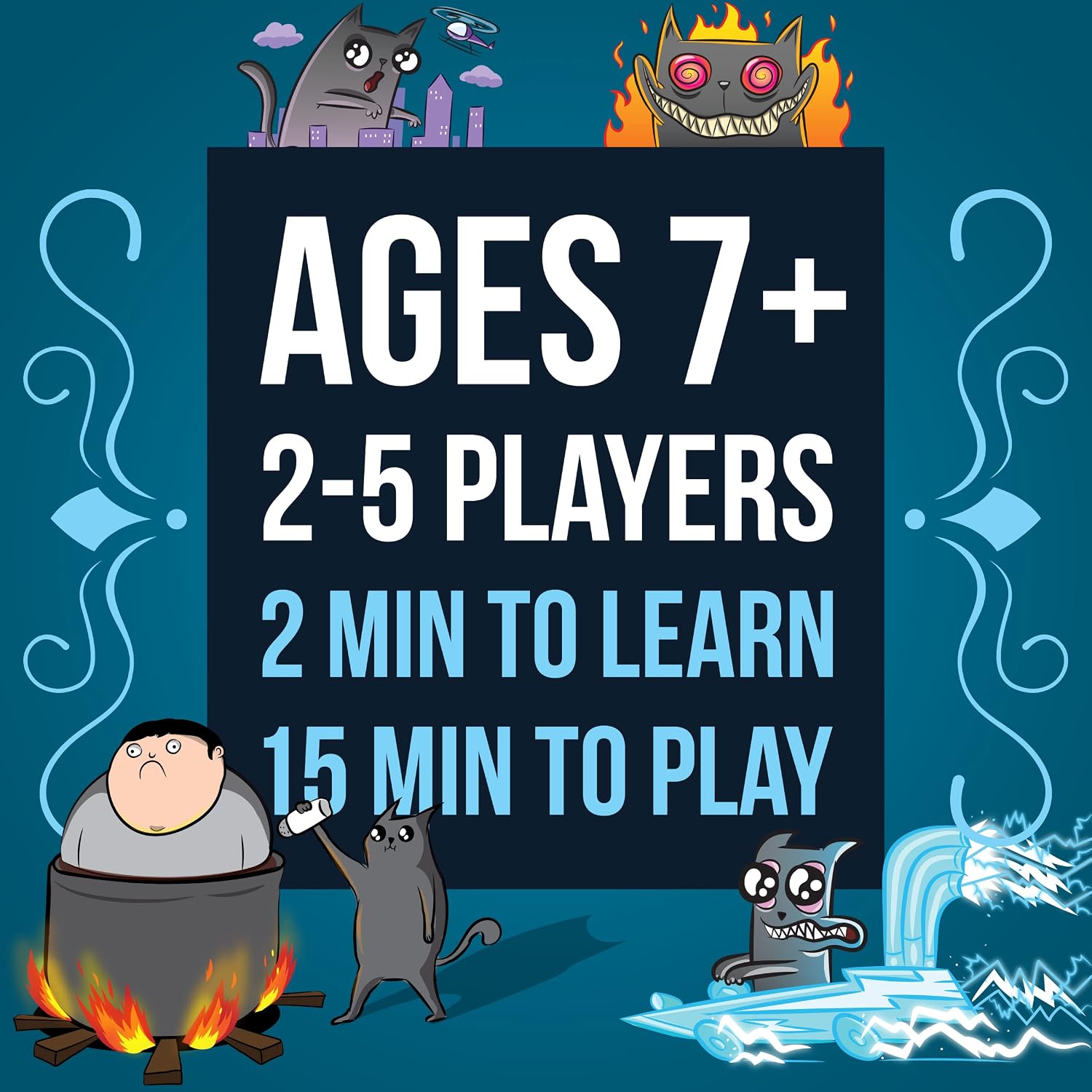 Detalle 2 de Exploding Kittens Recipes for Disaster – Die ultimative Sammlung mit 13 neuen Spielvarianten (2–5 Spieler)