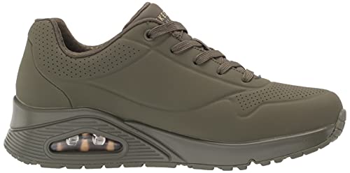Detalle de Skechers Damen UNO Stand ON AIR Sneakers Olive Durabuck, 39.5 EU