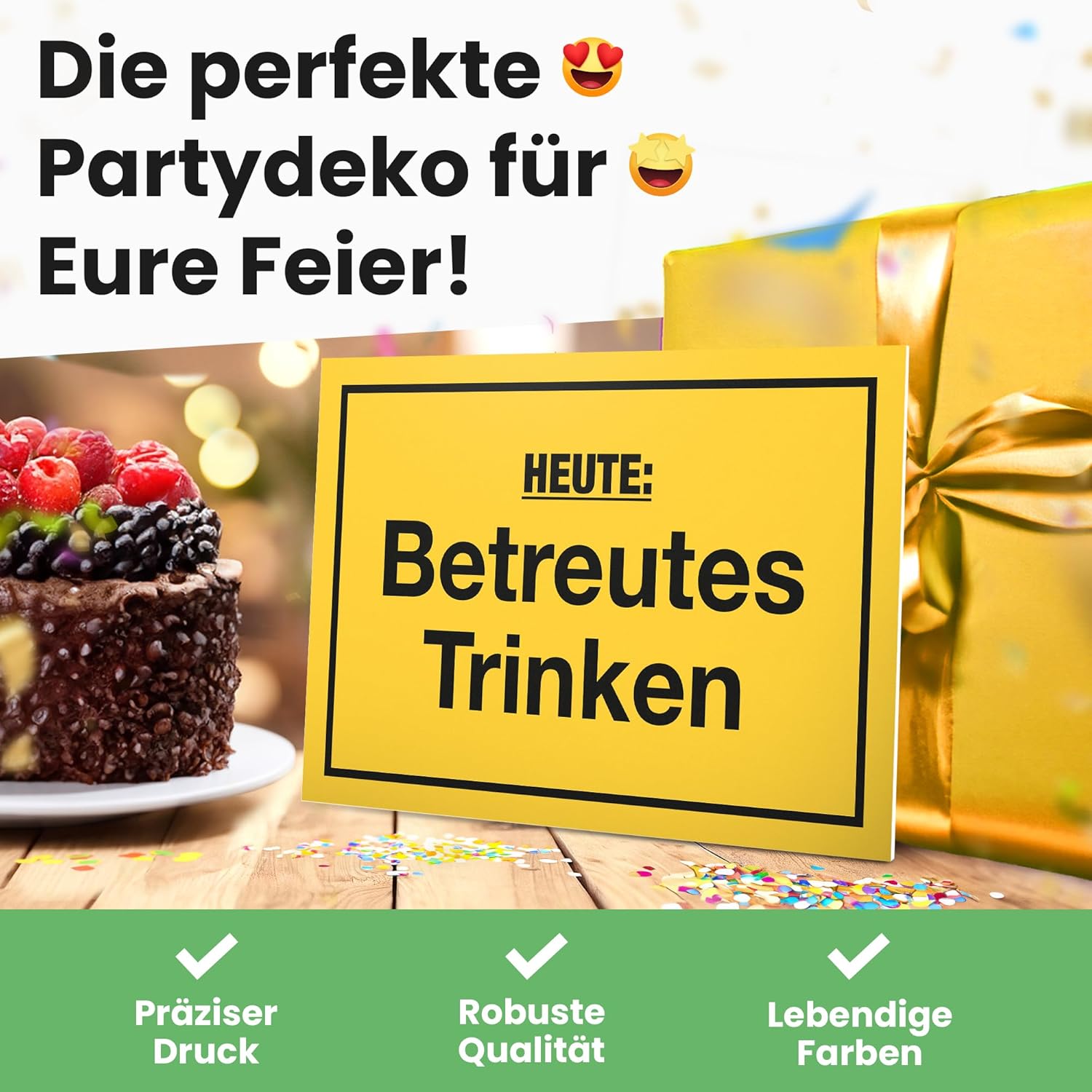Detalle 2 de DankeDir! Schild mit Spruch Bar – lustige Geschenkidee für Freunde