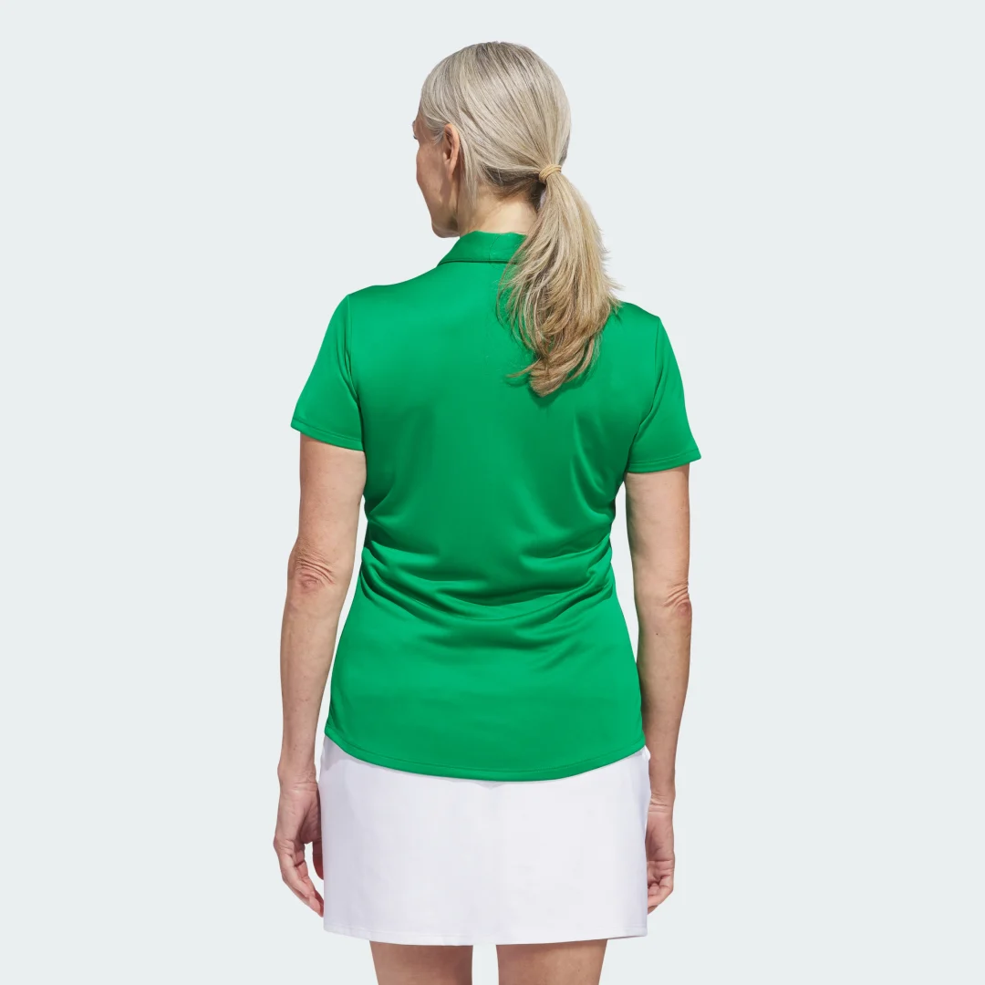 Detalle 2 de Polo Women's Solid Performance Short Sleeve de Adidas — Verde