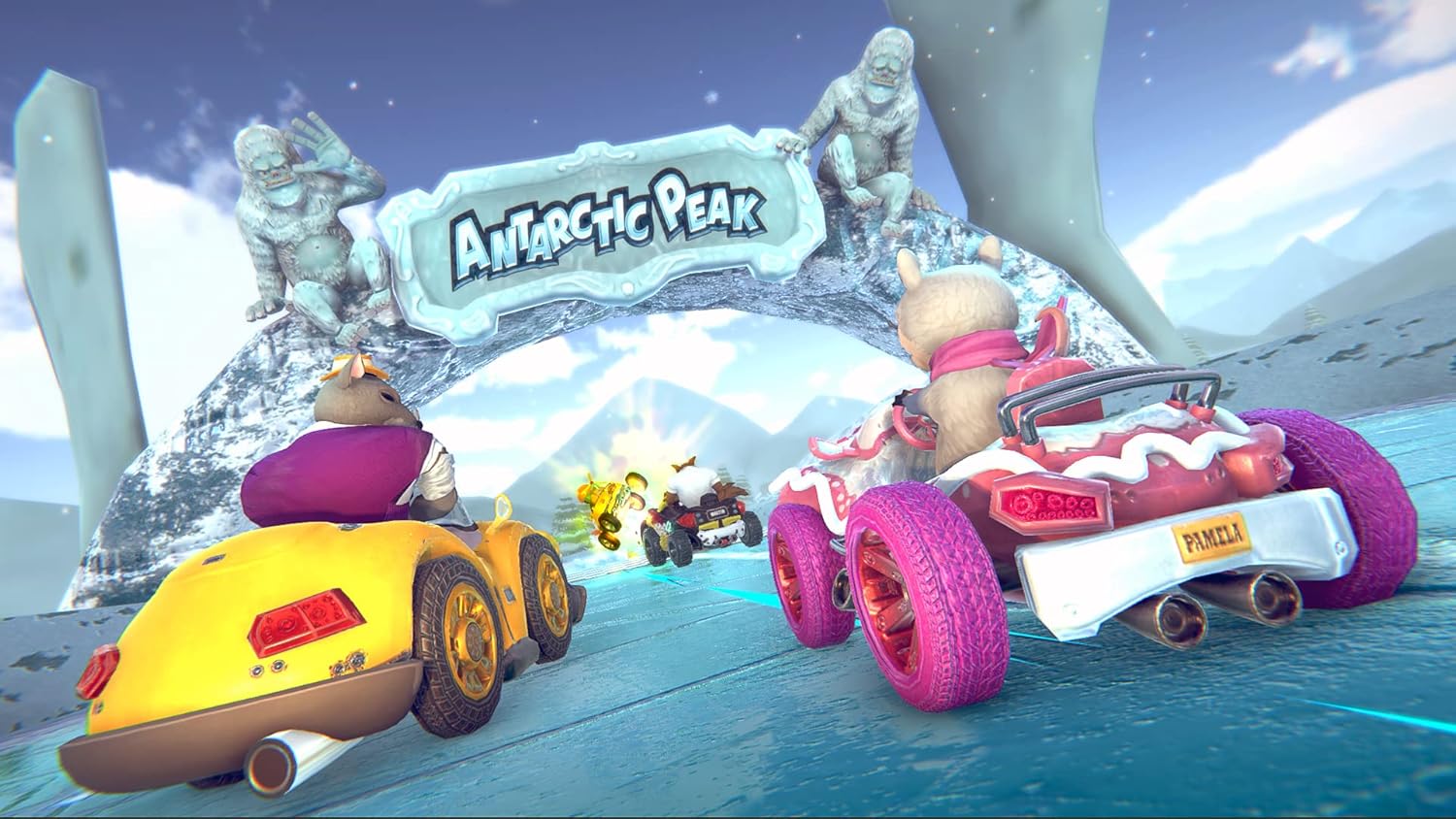 Detalle de ANIMAL KART RACER 2 – Familien-Rennspiel für Nintendo Switch (Downloadcode)