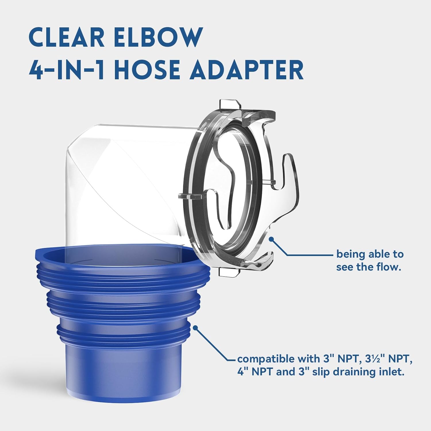 Thumbnail 4 de DUMPMAN RV Sewer Hose Kit (20 Ft) with Clear-View 90° Adapter and Storage Caps