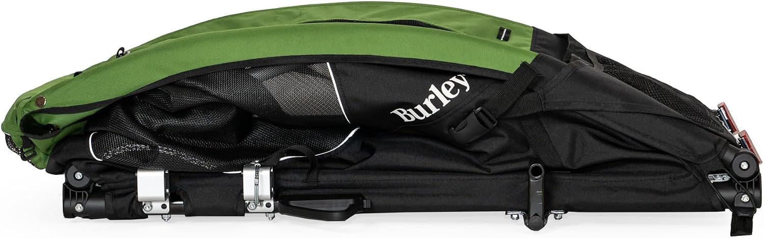 Detalle de Burley Tail Wagon 自転車用ペットトレーラー、メッシュ窓・洗える床・折りたたみ式