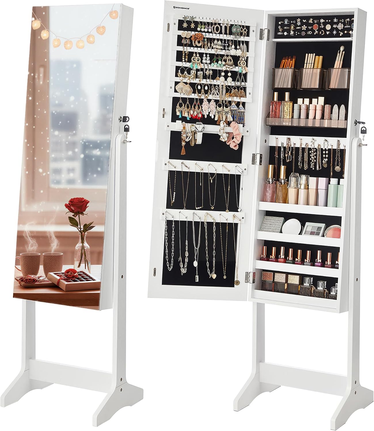 Detalle de SONGMICS Armadietto Portagioie JJC002W01