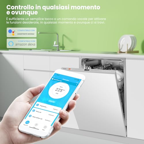 Thumbnail 6 de COMFEE Lavastoviglie da Incasso 45 cm 10 Coperti, 8 Programmi, Wifi, Inox