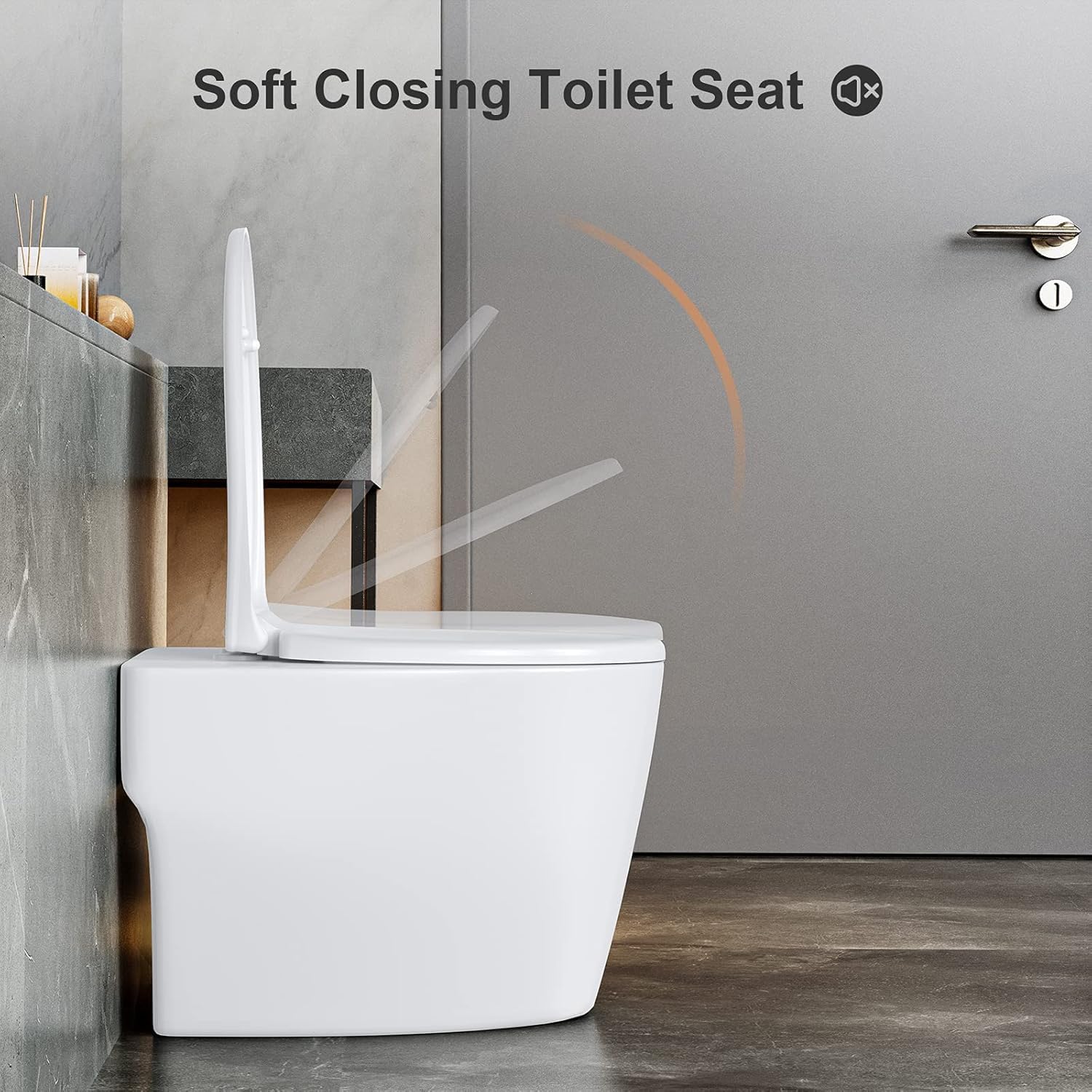 Thumbnail 2 de Pipishell Soft Close Oval Toilet Seat with Heavy-Duty Urea-Formaldehyde and Adjustable Stainless Hinges