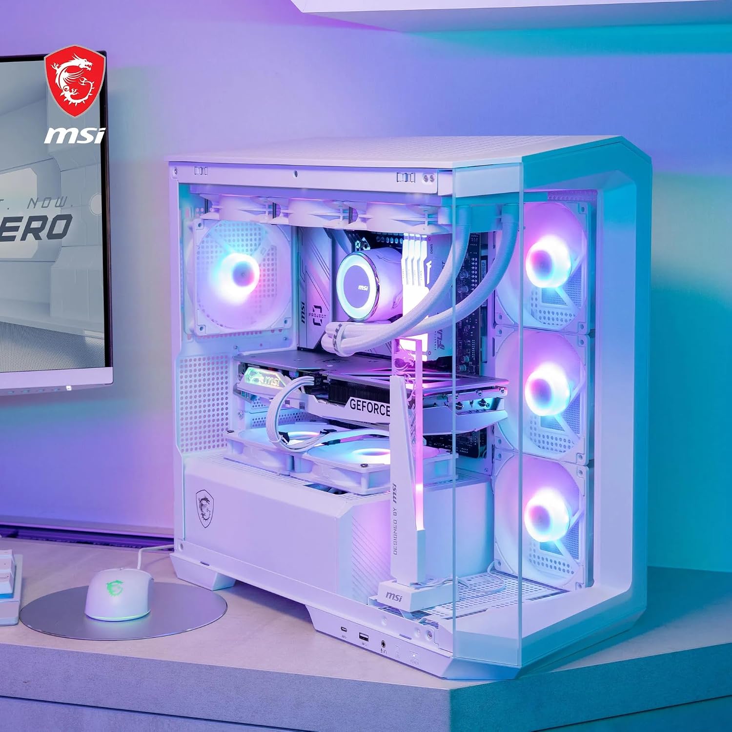 Thumbnail 5 de MSI MAG PANO M100L PZ WHITE Case Micro-ATX