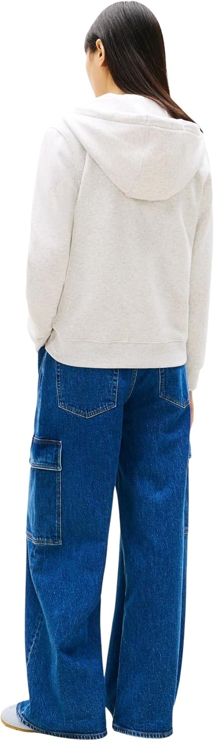 Detalle de Tommy Jeans Sweat à Capuche Femme avec Fermeture Éclair et Capuche
