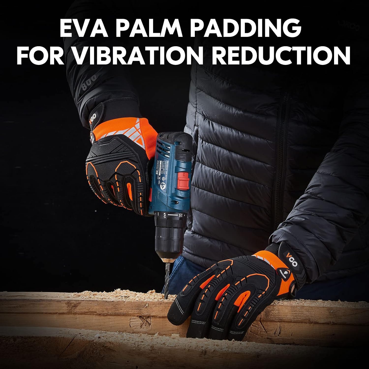 Thumbnail 5 de Vgo... Waterproof Winter Gloves Touchscreen: Warm, Heavy‑Duty Safety Gloves for Cold Weather