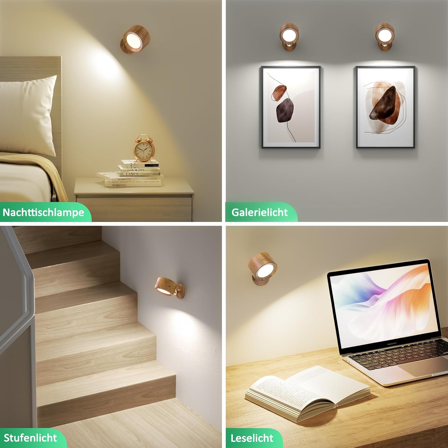 Detalle de Kabellose LED Wandleuchte mit Fernbedienung