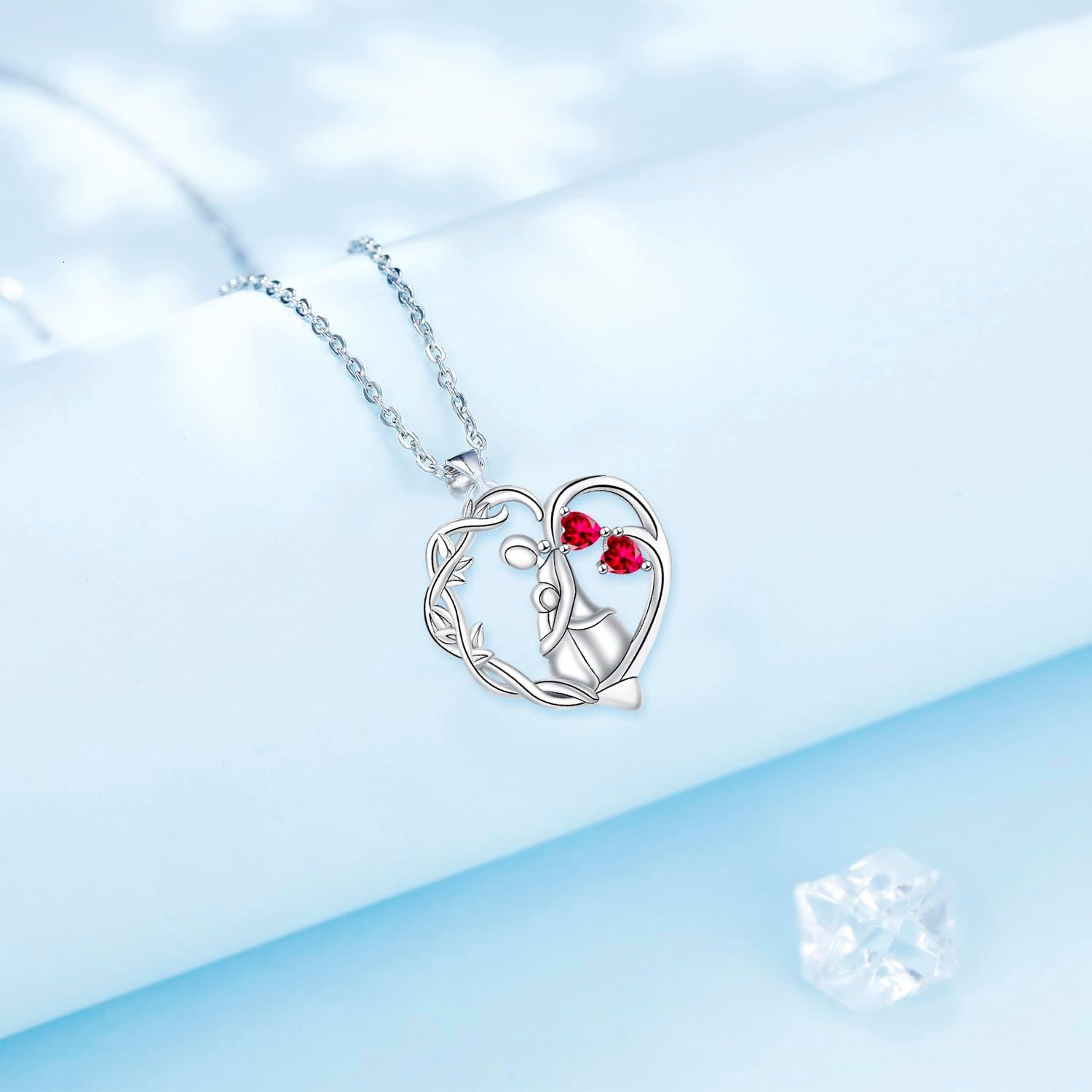 Thumbnail 4 de Yinsen Mutter & Tochter Halskette 925 Sterling Silber mit Geschenkbox