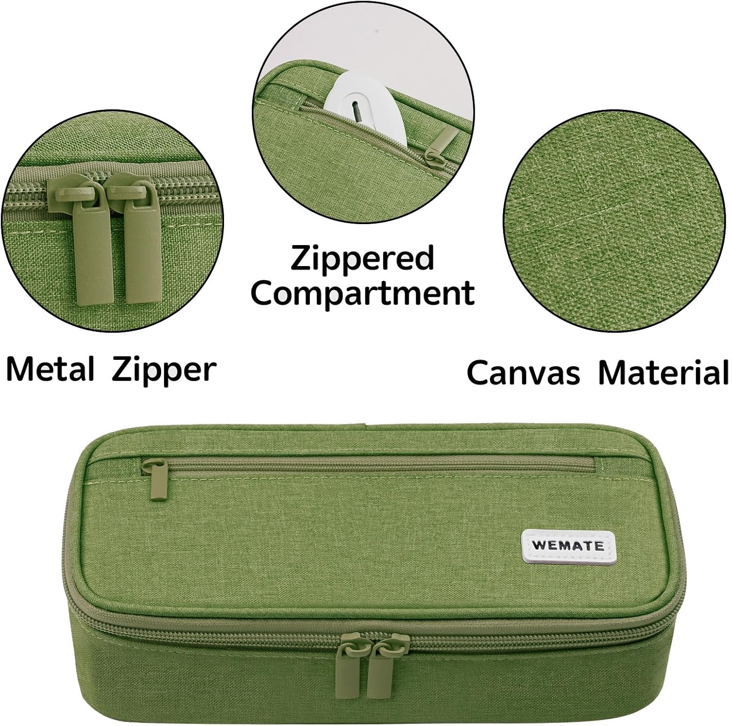 Detalle de WEMATE large pencil case 9 x 4.3 x 2.4in
