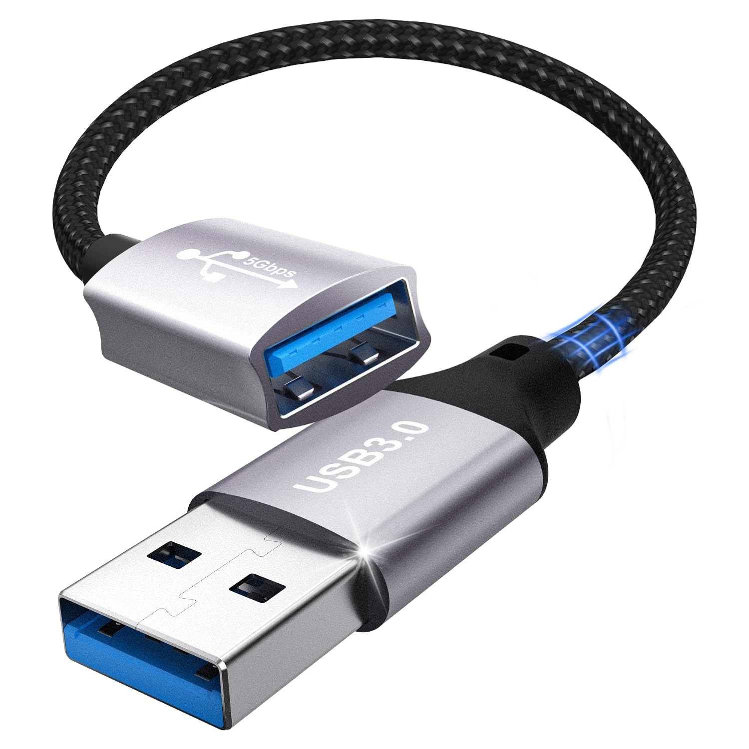 Detalle de lalasis USB 3.0 Extension Cable, 0.2 m, 5 Gbps, USB-A to USB-A