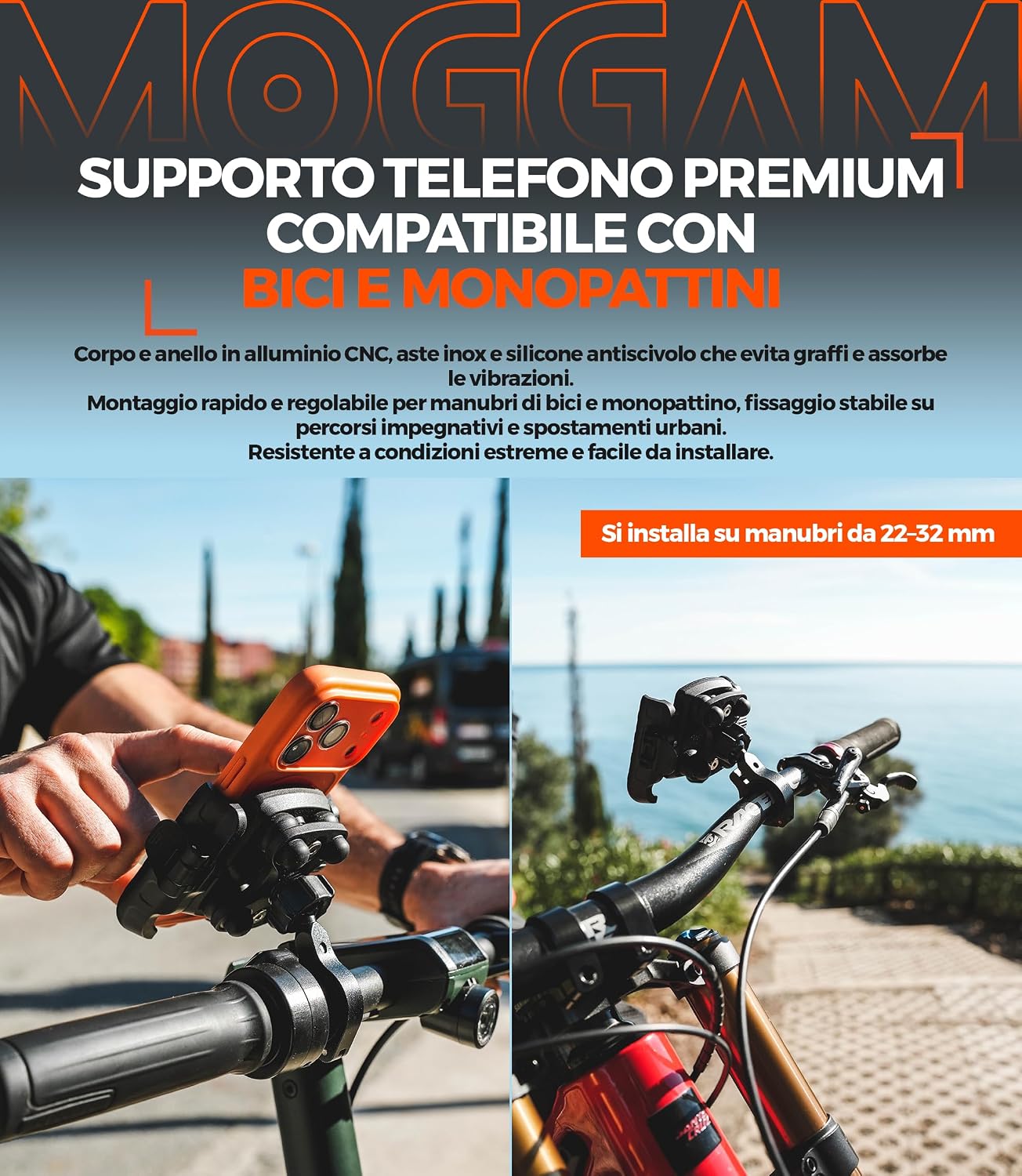 Thumbnail 6 de MOGGAM porta cellulare moto con 360°