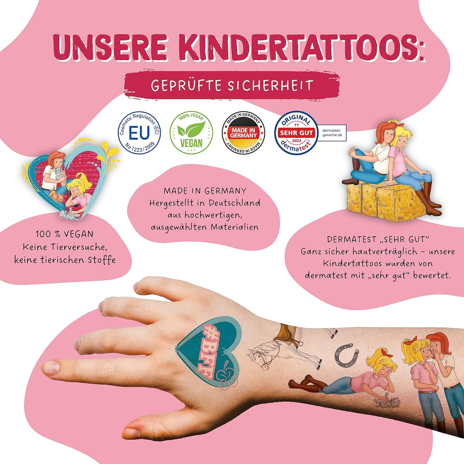 Thumbnail 2 de Papierdrachen 100 Kindertattoos 🎨