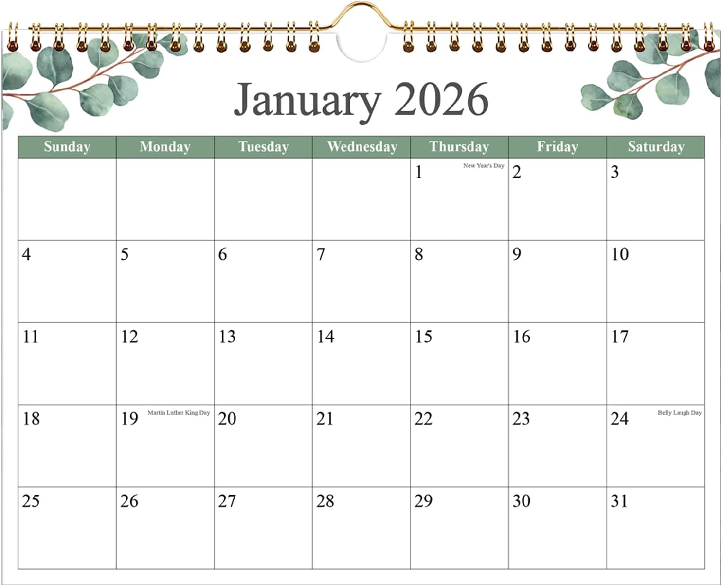 Detalle de Calendar 2026โ2027 Wall Calendar 12" x 14.5" ๐