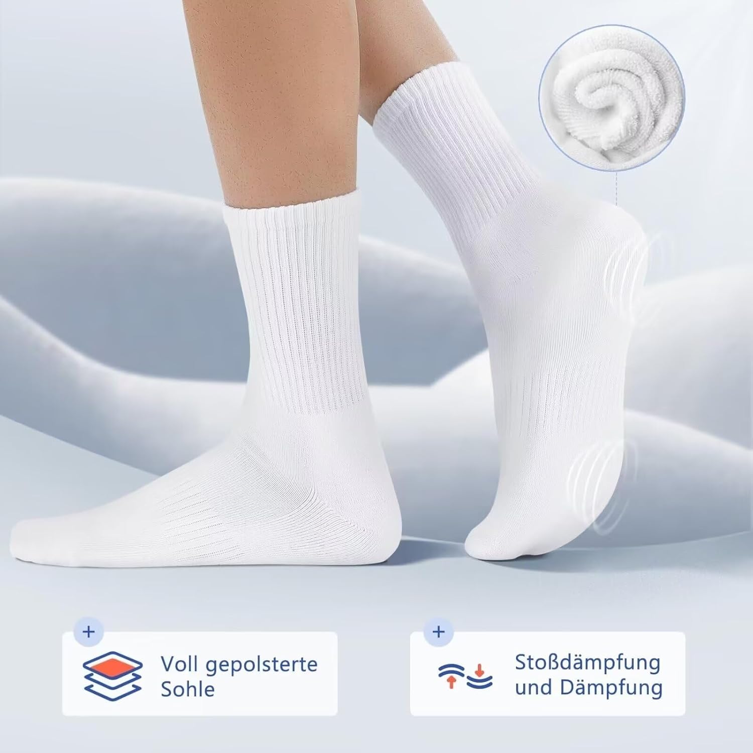 Thumbnail 2 de YouShow Sports Socks 6 Pairs Cushioned