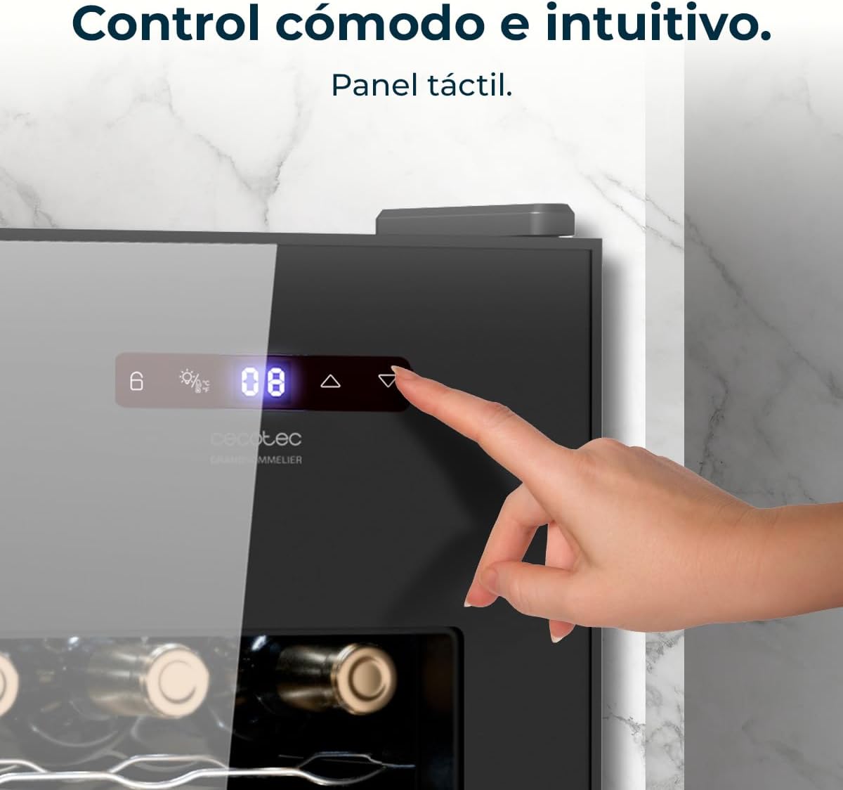 Thumbnail 8 de Cecotec Vinoteca Bolero GrandSommelier 1550 🍷 Bodega 15 botellas